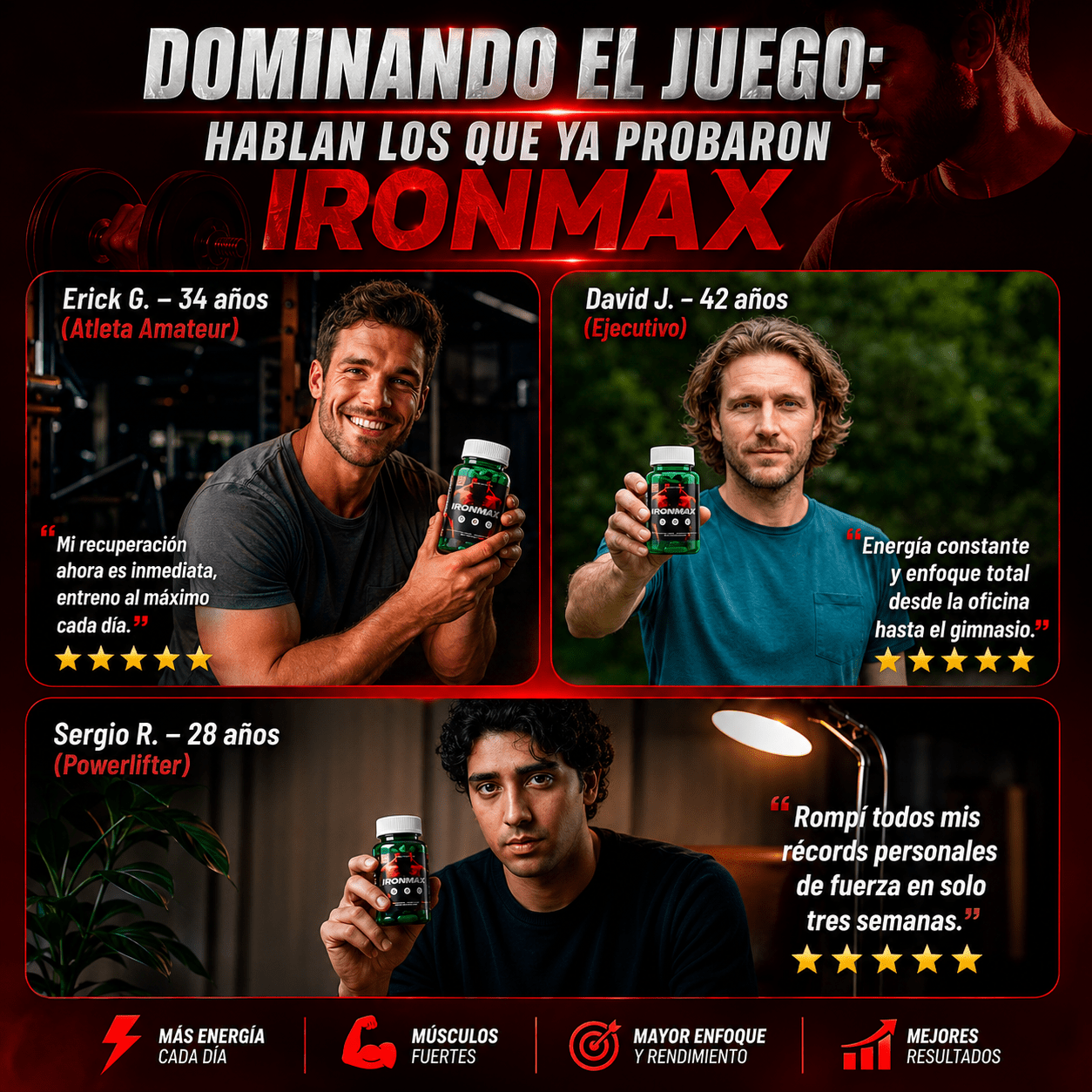 IRONMAX 💪 Complementa tu rutina diaria masculina - GHM Multiproductos